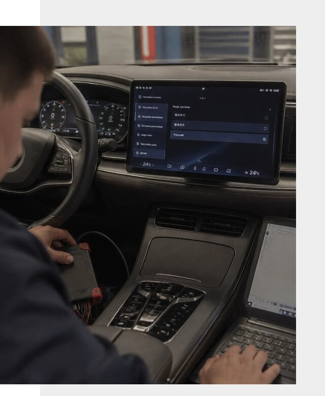 Русификация автомобиля BYD HAN для эксплуатации в Североморске
